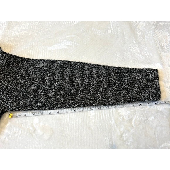 Fitz Clothing Co. Sweater Women's Size M Black & White Mock Neck Buttons - Picture 5 of 8